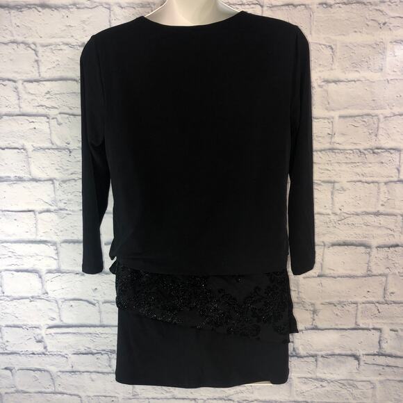 NWT Black Ruffle Blouse - Picture 3 of 7